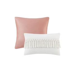 Leilani Floral Print Comforter Bedding Set Navy/Blush